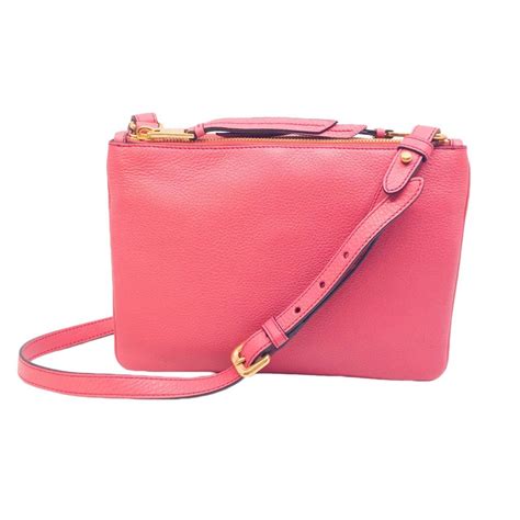 prada pebbled leather crossbody bag|Prada bandoliera leather crossbody bag.